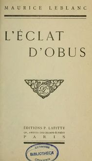 Produktbild: Eclat d'obus