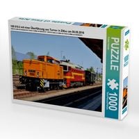 Produktbild: 105 015-2 mit einer &Uuml;berf&uuml;hrung aus Turnov in Zittau am 06.05.2016 (Puzzle)