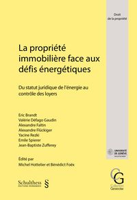 Produktbild: La propri&eacute;t&eacute; immobili&egrave;re face aux d&eacute;fis &eacute;nerg&eacute;tiques