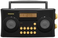 Produktbild: Sangean PR-D17 Taschenradio UKW, AM, FM AUX Sprachausgabe, F&uuml;hlbare Tasten, Weckfunktion Schwarz