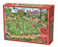 Produktbild: COBBLE HILL PUZZLES - Verr&uuml;ckter Fussballplatz 1000 Teile