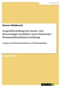 Produktbild: Gegen&uuml;berstellung der Ansatz- und Bewertungsvorschriften nach S&auml;chsischer Kommunalhaushaltsverordnung