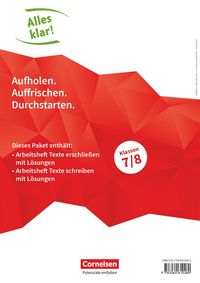Produktbild: Alles klar! - Deutsch - Sekundarstufe I - 7./8. Schuljahr