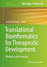 Produktbild: Translational Bioinformatics for Therapeutic Development