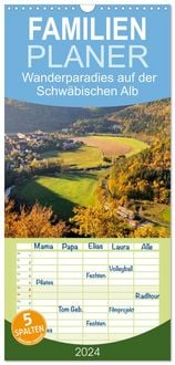 Produktbild: Familienplaner 2026 - Das Donautal - Wanderparadies auf der Schwäbischen Alb mit 5 Spalten (Wandkalender, 21 x 45 cm) CALVENDO