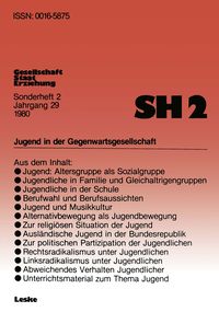 Produktbild: Jugend in der Gegenwartsgesellschaft