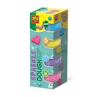 Produktbild: SES CREATIVE Glitzer-Knete Feel good sparkle 4x90g