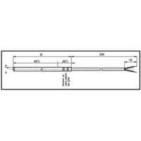 Produktbild: Enda Thermoelement K1-TC-J-6x60-2M-600°C Fühler-Typ J Messbereich Temperatur-50 bis 600 °C Kabellänge (Details) 2 m Fühlerbreite 6 mm