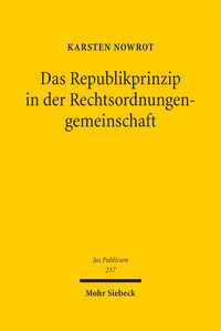 Produktbild: Das Republikprinzip in der Rechtsordnungengemeinschaft