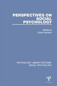 Produktbild: Perspectives on Social Psychology