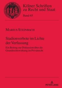 Produktbild: Stadionverbote im Lichte der Verfassung