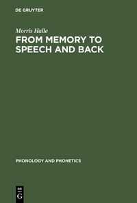 Produktbild: From Memory to Speech and Back