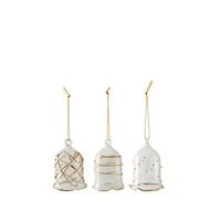 Produktbild: Villeroy & Boch Winter Collage Glasglocke gold Set3