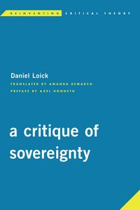 Produktbild: A Critique of Sovereignty