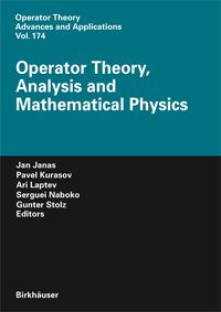 Produktbild: Operator Theory, Analysis and Mathematical Physics