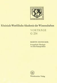 Produktbild: Evangelische Theologie vor dem Staatsproblem
