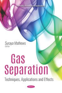 Produktbild: Gas Separation: Techniques, Applications and Effects