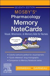 Produktbild: Mosby's Pharmacology Memory Notecards