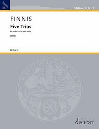 Produktbild: Finnis: Five Trios for Violin, Cello, and Piano Score and Parts