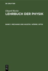 Produktbild: Mechanik und Akustik. W&auml;rme. Optik