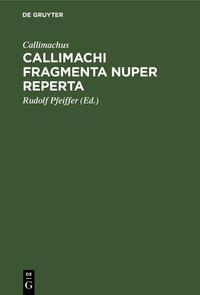 Produktbild: Callimachi fragmenta nuper reperta