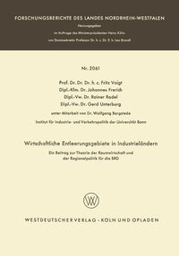 Produktbild: Wirtschaftliche Entleerungsgebiete in Industriel&auml;ndern