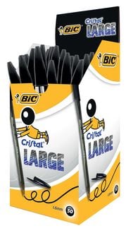 Produktbild: BIC Kugelschreiber Cristal LARGE 0.6mm schwarz, 50er Set