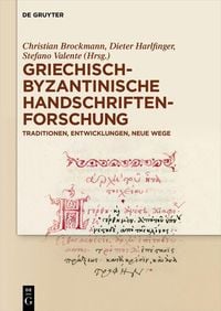 Produktbild: Griechisch-byzantinische Handschriftenforschung