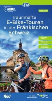 Produktbild: BVA ADFC Regionalkarte Traumhafte E-Bike-Touren in der Fr&auml;nkischen Schweiz 1:75.000