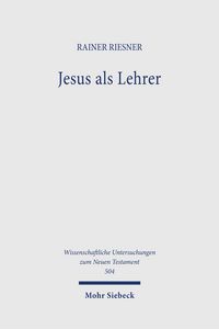 Produktbild: Riesner, R: Jesus als Lehrer