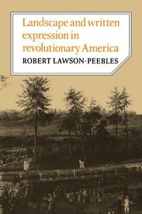 Produktbild: Landscape and Written Expression in Revolutionary America