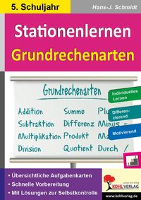 Produktbild: Stationenlernen Grundrechenarten / Klasse 5