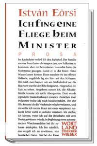 Produktbild: Ich fing eine Fliege beim Minister