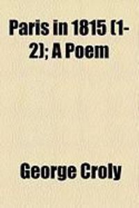 Produktbild: Paris in 1815 (1-2); A Poem