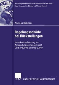 Produktbild: Regelungssch&auml;rfe bei R&uuml;ckstellungen