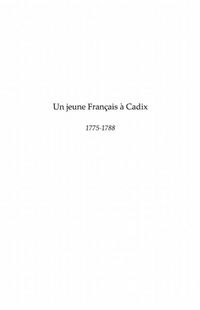 Produktbild: Un jeune francais A cadix - 1775-1788