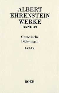Produktbild: Werke III: Chinesische Dichtungen
