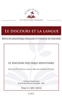Produktbild: Le discours politique identitaire
