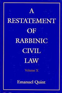 Produktbild: A Restatement of Rabbinic Civil Law