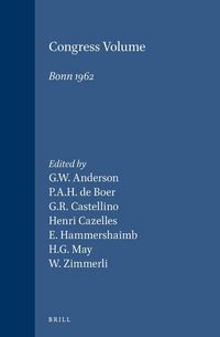 Produktbild: Congress Volume Bonn 1962