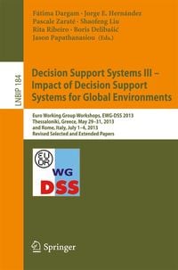 Produktbild: Decision Support Systems III - Impact of Decision Support Systems for Global Environments