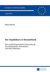 Produktbild: Der Asyldiskurs in Deutschland