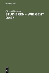 Produktbild: Studieren - wie geht das?