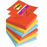 Produktbild: Post-it Notes Super Sticky Z-Notes Playful 76x76mm 6x90 Blatt