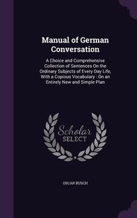 Produktbild: Manual of German Conversation