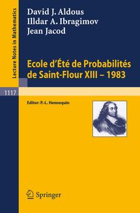 Produktbild: Ecole d'Ete de Probabilites de Saint-Flour XIII, 1983
