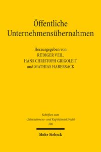 Produktbild: &Ouml;ffentliche Unternehmens&uuml;bernahmen