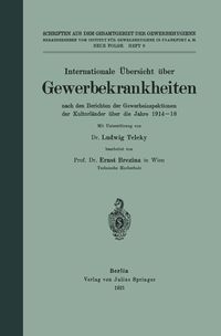 Produktbild: Internationale &Uuml;bersicht &uuml;ber Gewerbekrankheiten