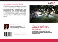 Produktbild: Caracterizaci&oacute;n de macroinvertebrados acu&aacute;ticos