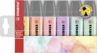 Produktbild: STABILO Textmarker - BOSS ORIGINAL Pastel - 6er Pack: Gelb, Pfirsich, Rouge, Lila, Minzgr&uuml;n, T&uuml;rkis